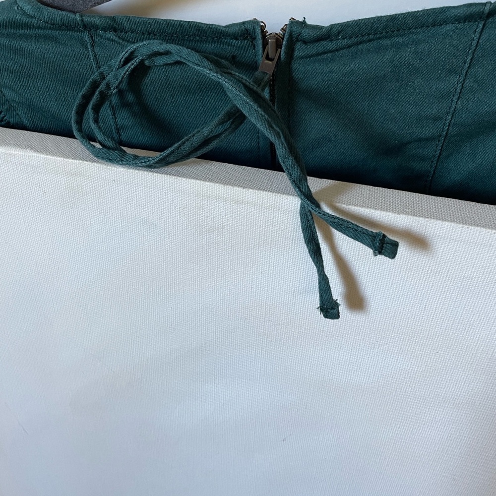 Ulla Johnson Malie Denim Top in Teal Size 2 - Picture 9 of 16